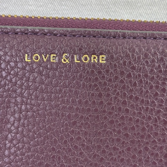 Love & Lore Maroon Vegan Wallet - Picture 2 of 9